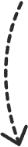 A right arrow pointing down.