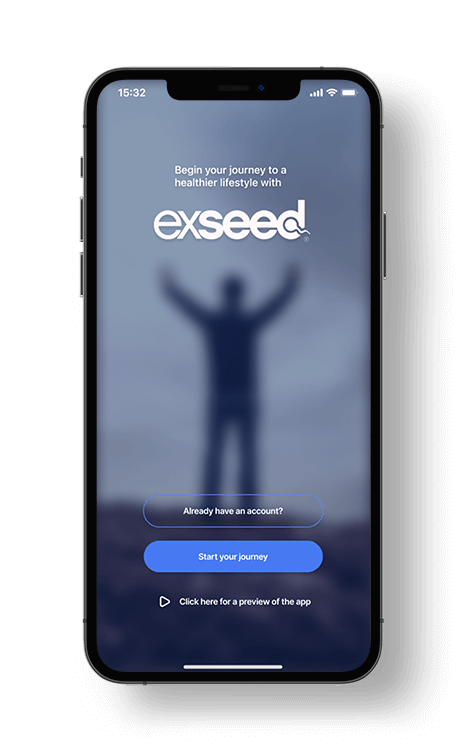 The ExSeed Mobile App login screen.